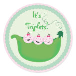Triplet Girls Cupcake Toppers & Stickers