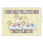 Triplets, Congratulations Birth Of Triplets - Thre Greeting Card