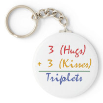 Triplets Math Key Chain