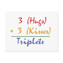 Triplets Math Postcard