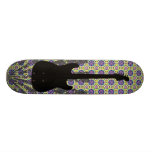 Trippy Flower Electric Guitar Skateboard