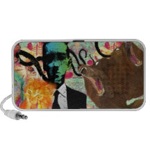 Trippy Frankenstein Art iPhone Speaker