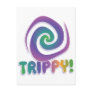 trippy! Groovy 70s psychadellic swirl Post Card