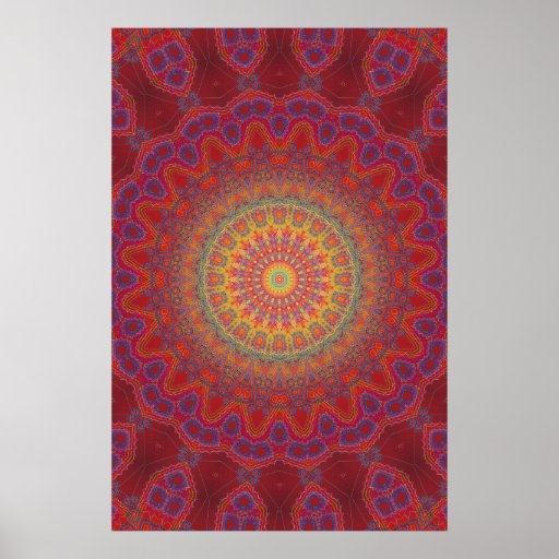Trippy Poster: Psychedelic Radial Artwork