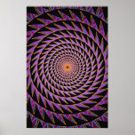 Trippy Poster: Sawtooth Spiral