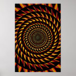 Trippy Poster: Sawtooth Spiral
