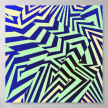 Trippy Zig Zags Print