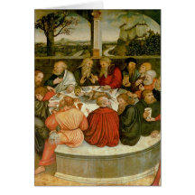 Triptych, left panel, Philipp Melanchthon Greeting Cards
