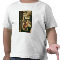 Triptych of the Adoration of the Child t-shirts