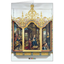 Triptych of the Adoration of the Infant Christ cards