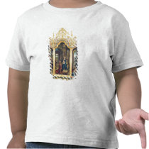 Triptych of the Adoration of the Infant Christ t-shirts