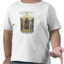 Triptych of the Adoration of the Infant Christ t-shirts