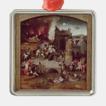 Triptych of the Temptation of St. Anthony Christmas Tree Ornaments