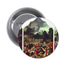 Triptych With The Adoration Of The Golden Calf. [1 Pinback Buttons