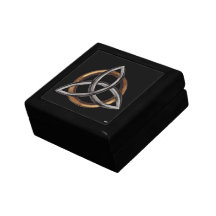 Triquetra (Brown/argent) Boîte À Babioles