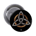 Triquetra (Brown/Silver) buttons