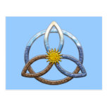 Triquetra Earth Air Water Post Cards
