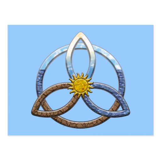 Triquetra Earth Air Water Post Cards