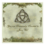 Triquetra Natural Personalized Invitations