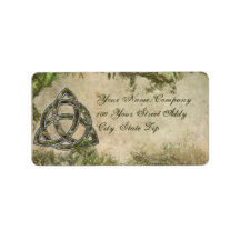 Triquetra naturel étiquettes d’adresse