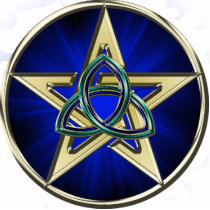 Triquetra Pentagram Ornament Photo Sculptures