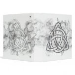 Triquetra Silver Bevel 3 Ring Binders