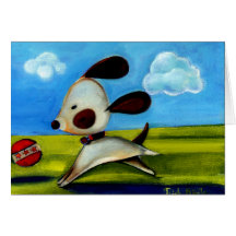 Trish Biddle Childrens Doggy 2 of 3 Greeting Cards