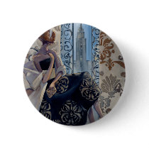 Trish Biddle New York Black Dress Pinback Buttons