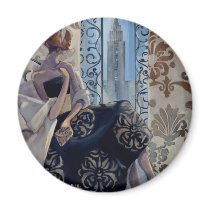Trish Biddle New York Black Dress Refrigerator Magnets