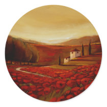 TrishBiddle Tuscan3 Round Sticker