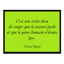 Triste chose postcard