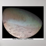Triton, Neptune's Largest Satellite Poster