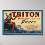 triton pears poster