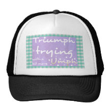 Triumph is trying with a bit more umph mesh hats