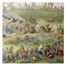 Triumphal March of the Elf-King, illustration from Ceramic Tiles