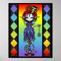 Trixy Pixie Stick Circus Sideshow Freak Poster