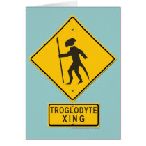 Troglodyte XING Greeting Card