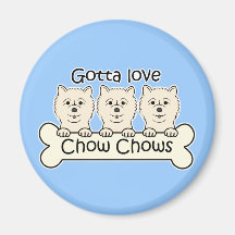 Trois bouffes de bouffe magnets