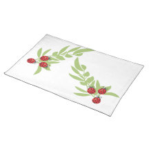 Trois coccinelles chanceuses set de table