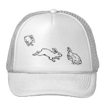TROIS LAPINS MESH HATS