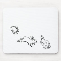 TROIS LAPINS MOUSE PAD