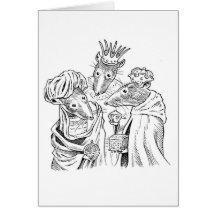 Trois rois carte de vœux