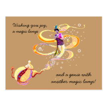 Trois souhaits magiques cartes postales
