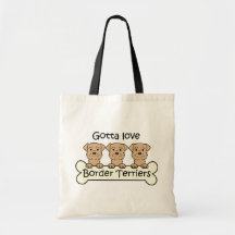 Trois terriers de frontière sac