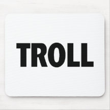 Troll Black Mouse Pads