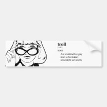 TROLL BUMPER STICKER
