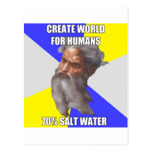 Troll God Saltwater Post Cards