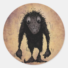 Troll Round Stickers