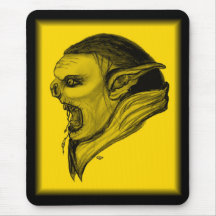 Troll schwarz gelb design mousepads