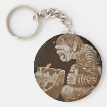 Troll with Giant Cauldron Keychain